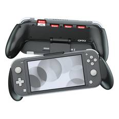 Nintendo Switch Lite Grip Cover med Stativ - Svart - svart