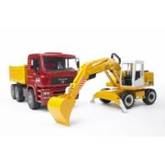 MAN TGA Construction truck with Liebherr Excavator