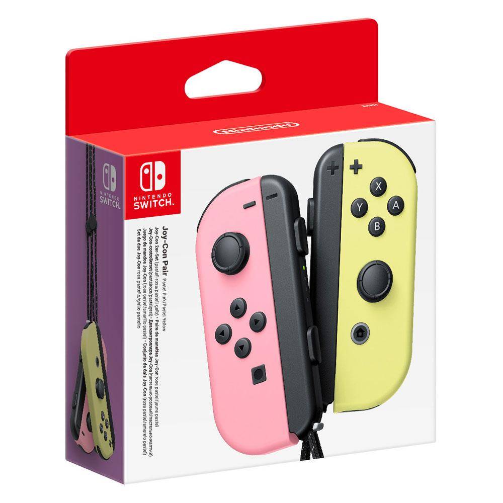 SWI Joy-Con Pastel Colour Pair Controller rosa/gul