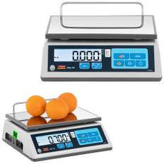 Kommersiell butiksvåg 15 kg / 5 g LCD M LEGALISERAD