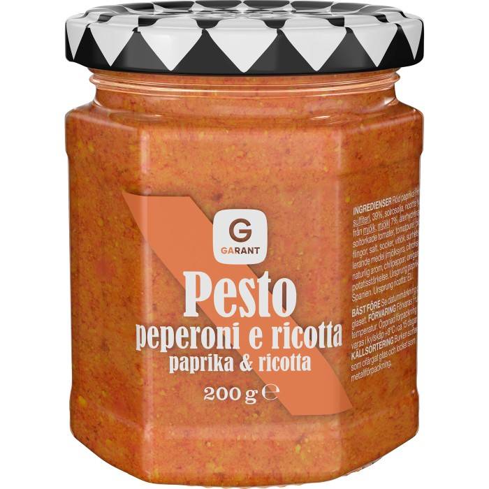 Garant Pesto Rosso Paprika Ricotta 200g