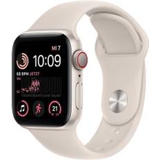 Apple Watch SE 40 mm (2022) | GPS + Cellular | Stjärnglans | Sportband Stjärnglans M/L