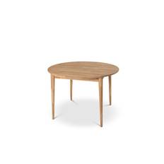 Stenexpo Alborg Förlängningsbart Matbord 110-150 cm Runt för 4 personer i massivt trä - Natur & köksbord