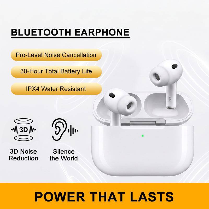 Air Pro 3rd ANC TWS Bluetooth Earbuds Pro-Level Active Noise Cancellation 30H Total Battery Life IPX4 Water Resistant Wireless Earphones