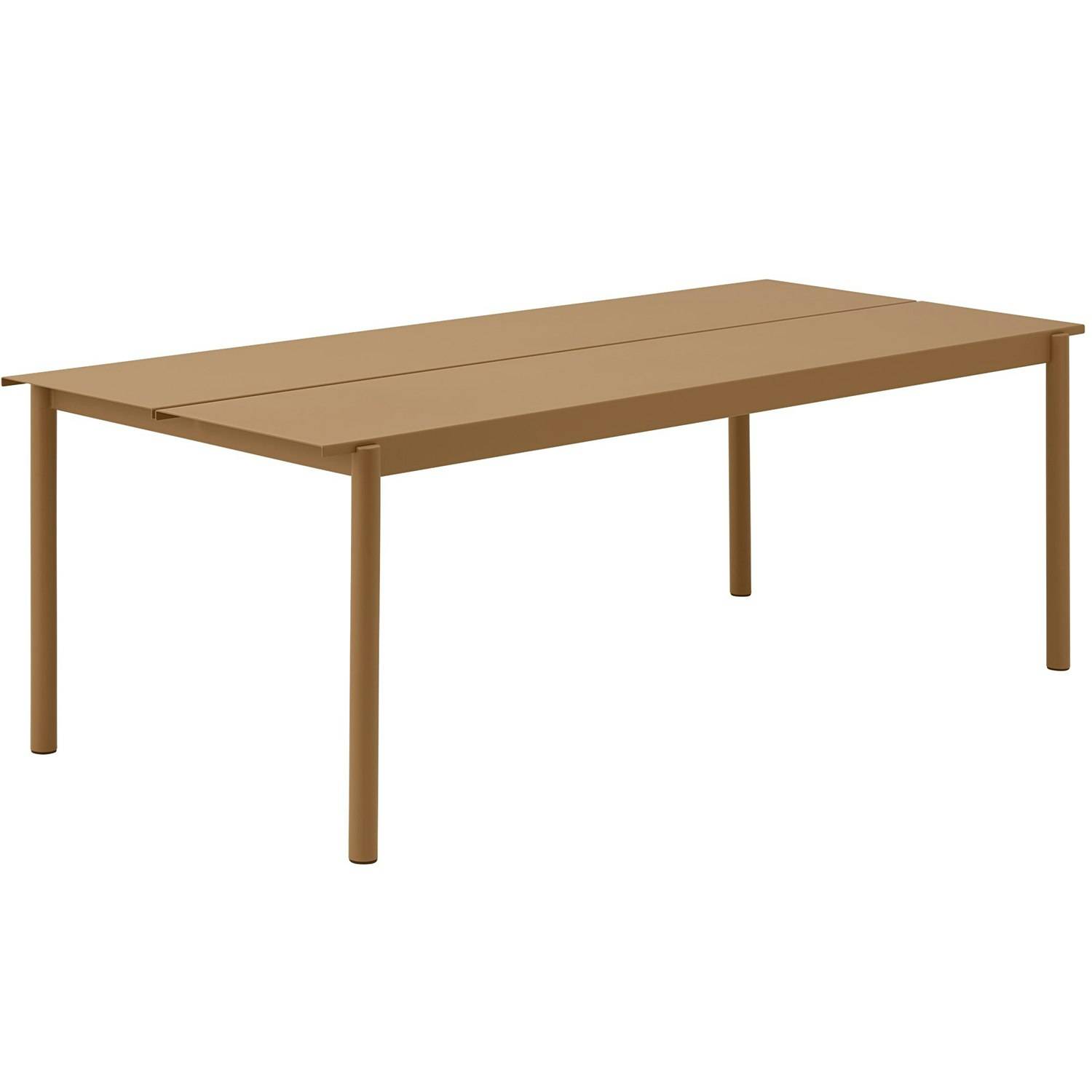 Muuto Linear Bord 90x220 Cm Burnt Orange - Trädgårdsbord Stål Burnt Orange - LSTTAB220A03