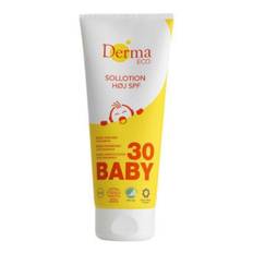Baby sollotion, SpF 30 høj, Derma Helse, uden parfume, parabener og farvestoffer, 200 ml, 6 stk/krt