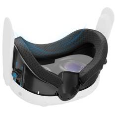 ALAFLY Gesichtspolster & Gesichts Interface Halterung Kompatibel mit Meta/Oculus Quest 3 VR Zubehör, Atmungsaktives PU Leder Face Cover mit Anti-Licht Nasenpolster und kratzfestem Linsenschutz