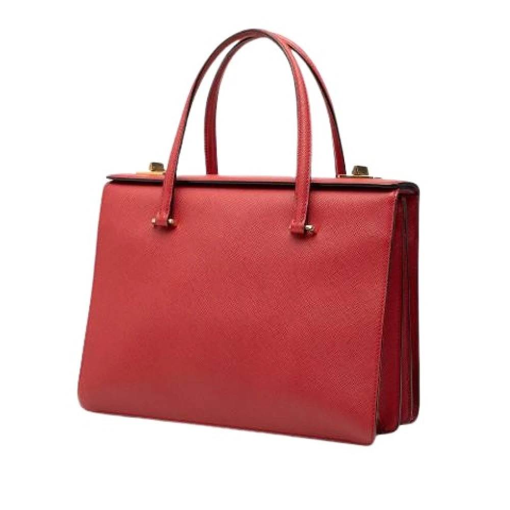 Prada Vintage Pre-owned Vintage Håndtaske - Vintage - Dame - Rød - ONE SIZE - Læder