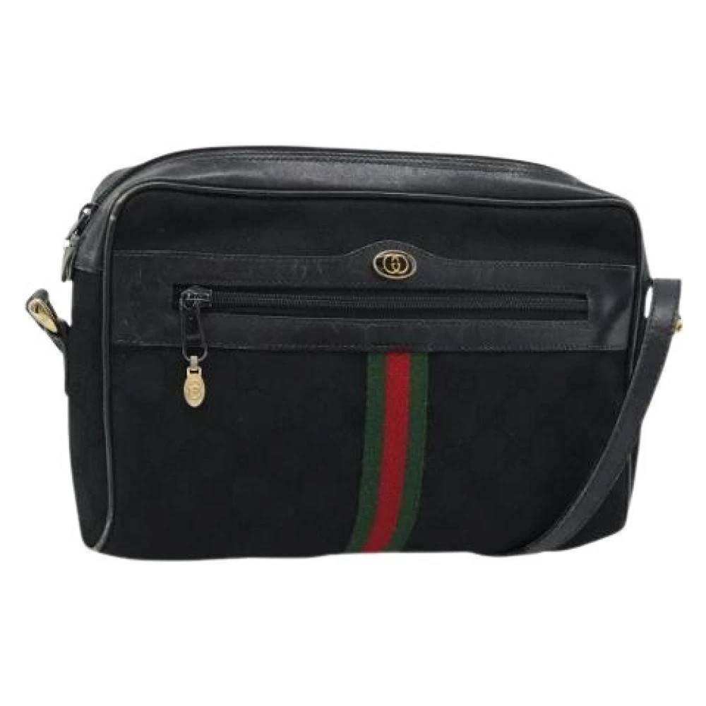 Gucci Vintage Pre-owned GG Canvas Skuldertaske - Vintage - Dame - Sort - ONE SIZE - Uld