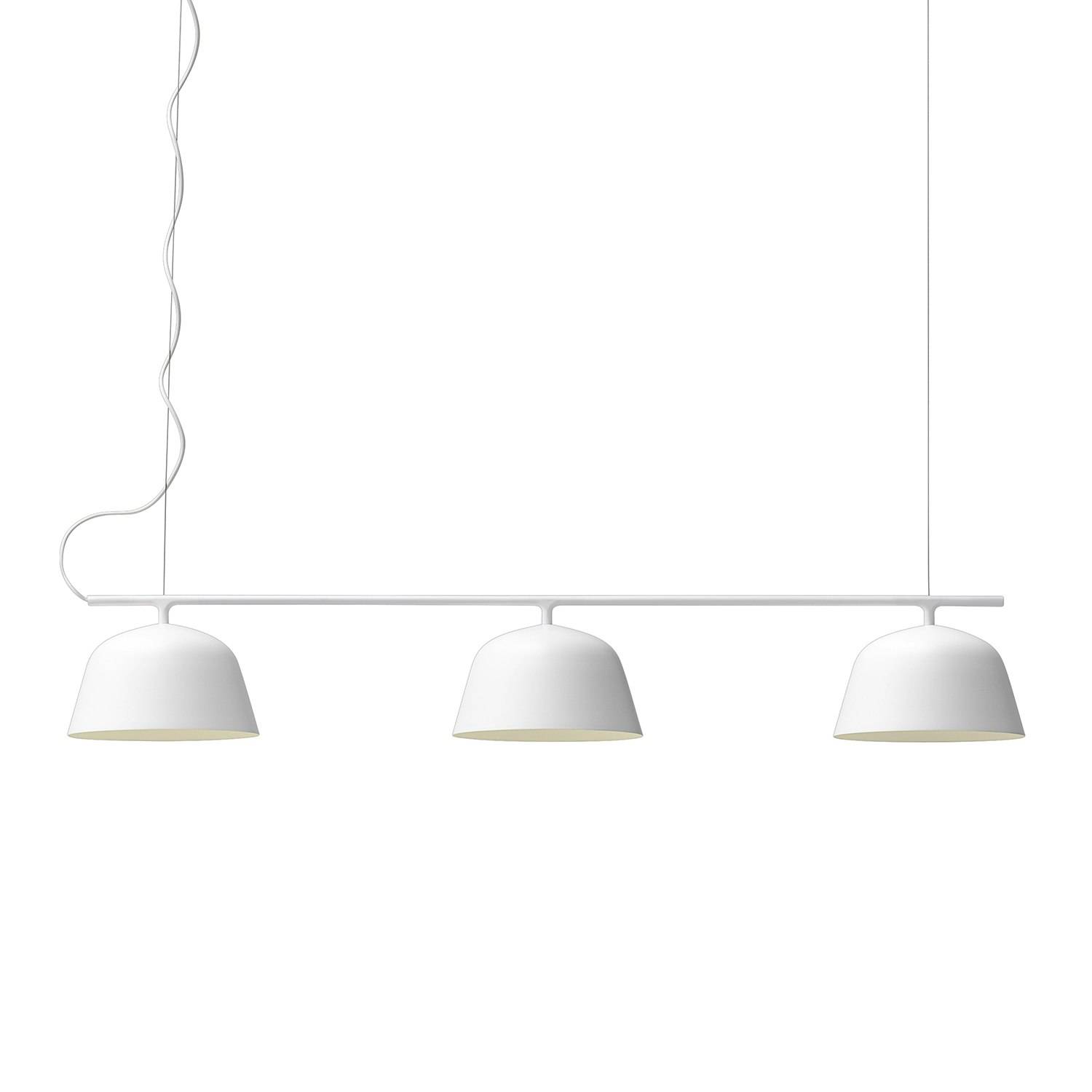 Muuto Ambit Rail Loftslampe - Pendler Aluminium Hvid - AMBRAI03.