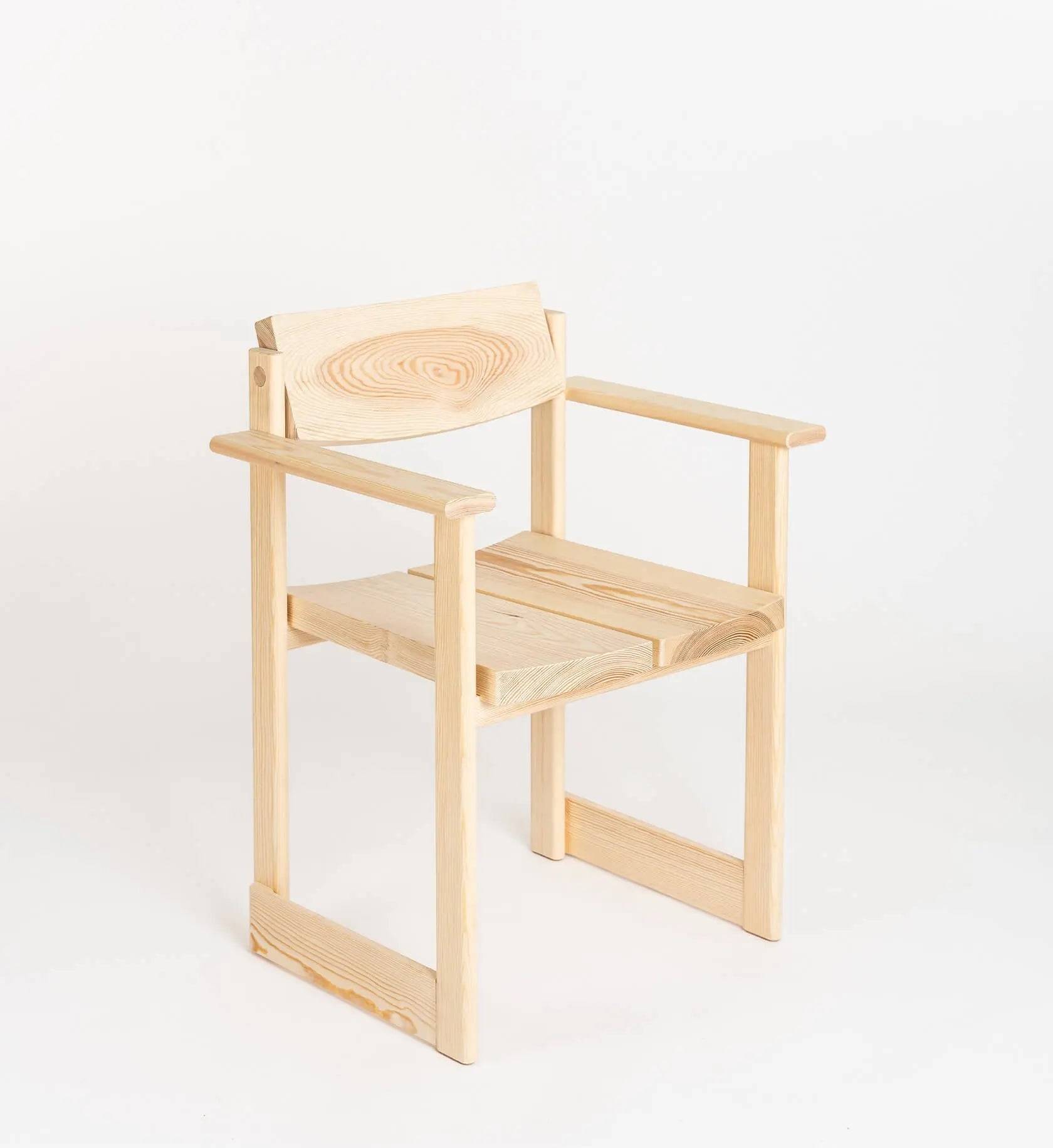 Verk Lænestol V.AP.02 – The Design Office SIMMER - Behandlet med linolie / Ingen sædehynde