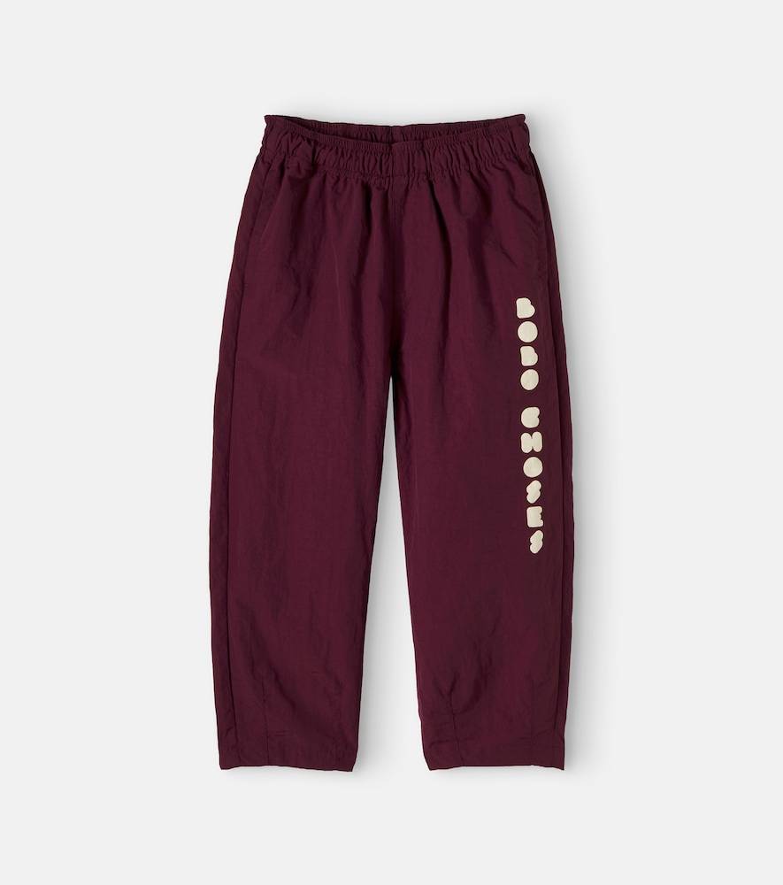 Bobo Choses Pantalones deportivos de algodón con logo - borgoña - Y 2/3