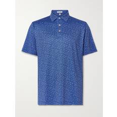 Peter Millar - Hammer Time Printed Tech-Jersey Golf Polo Shirt - Men - Blue - M