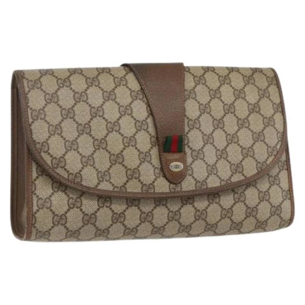 Gucci Vintage Pre-owned Plastic Clutch - Vintage - Dame - Beige - ONE SIZE -