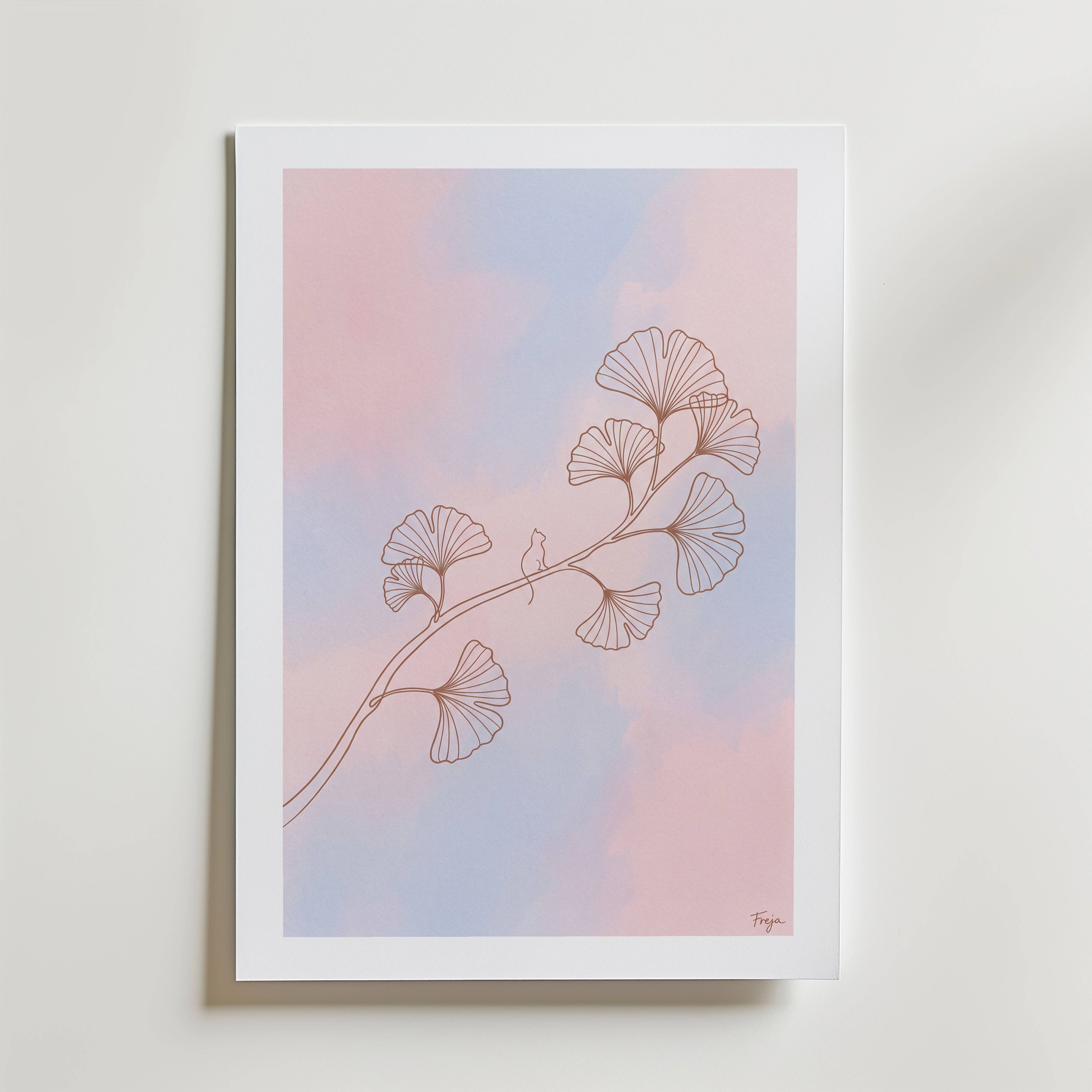Freja Lund Gren - Fine Art Poster 70x100 cm Med passepartout