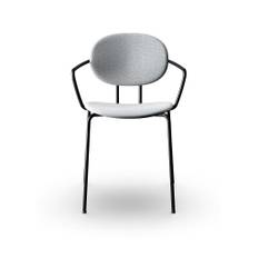 Sibast Furniture - Piet Hein Dining Armchair | Full Upholstery - Matstol - Hallingdal 116 / Black - W50 x H80 x SH45 cm