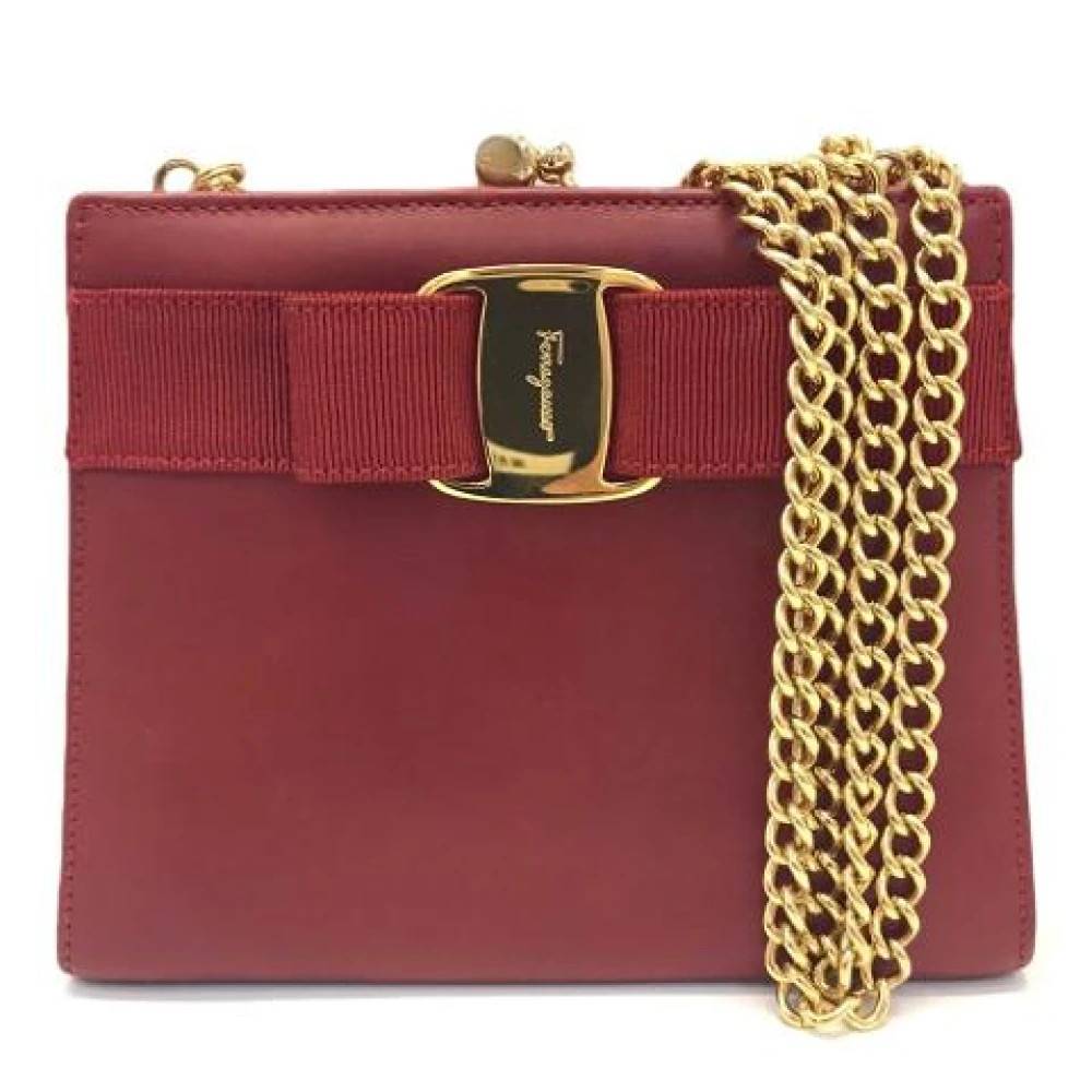 Salvatore Ferragamo Pre-owned - Pre-owned Leather Cross Body Bag Vintage - Dam - ONE Size - Läder