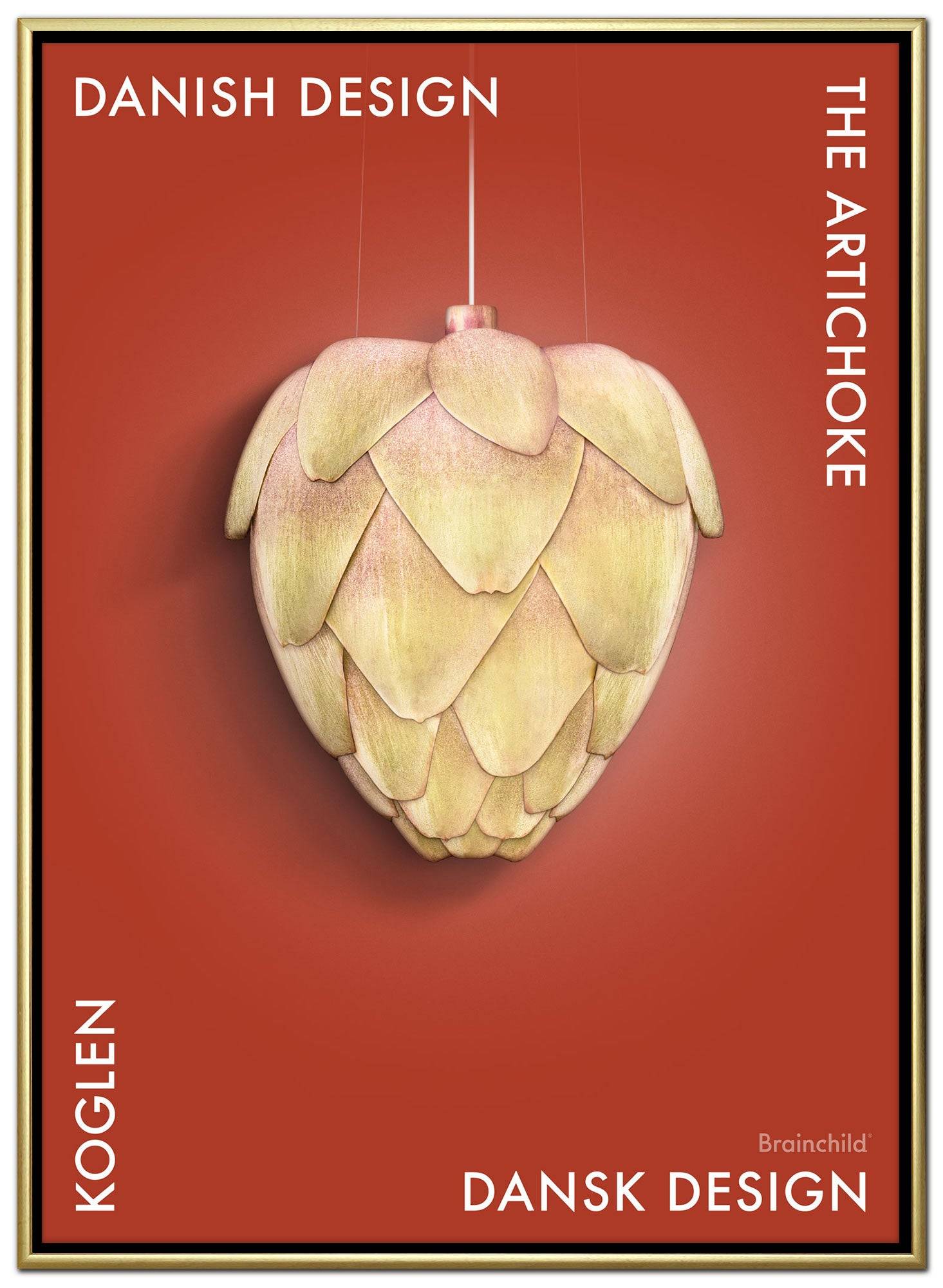 Brainchild – Lærredsprint –Danish Design – Rød – Artiskok