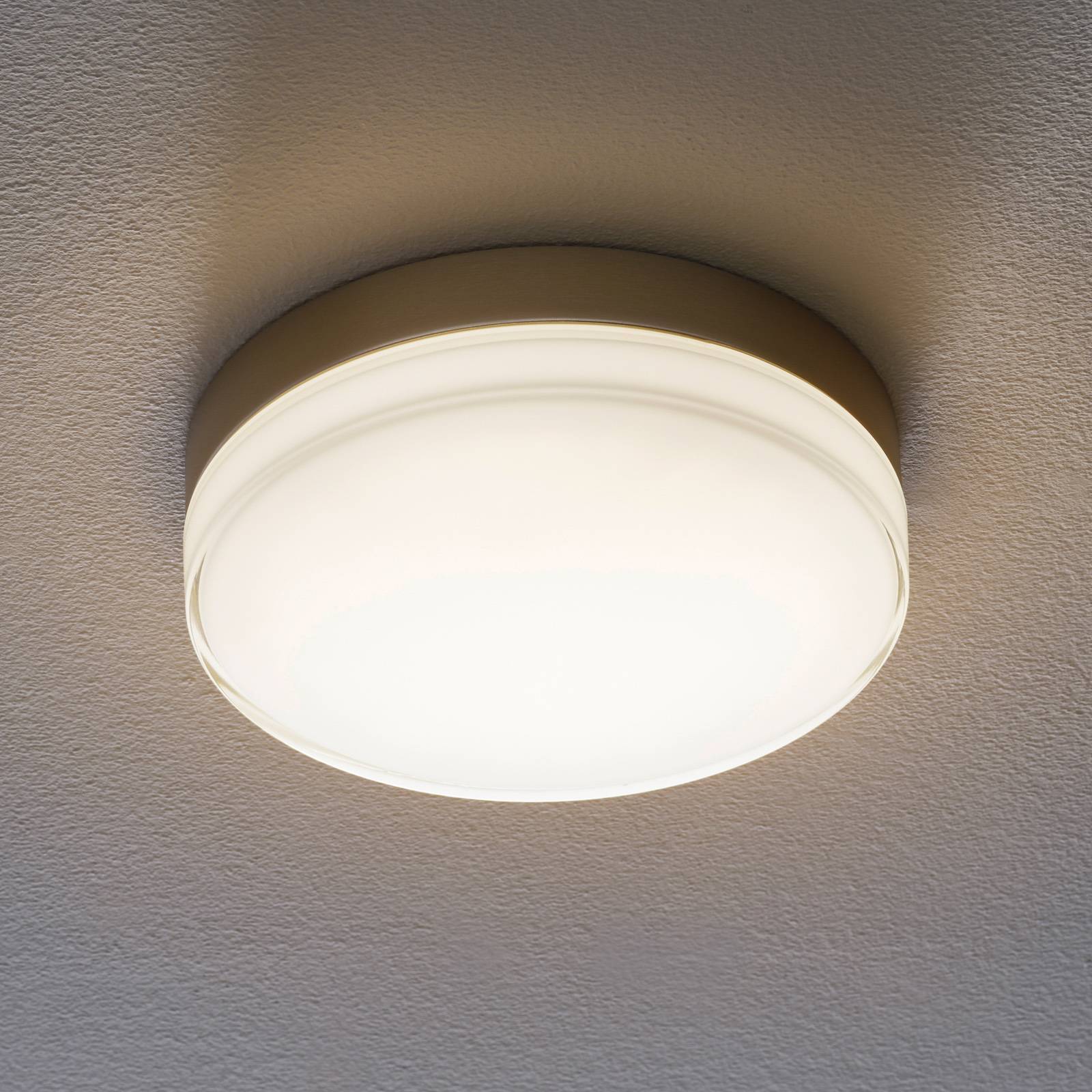BEGA Taklampa 12127, dimbar, Aluminium / grå / zink, Badrum, Aluminium / grå / zink, Modern, Taklampa