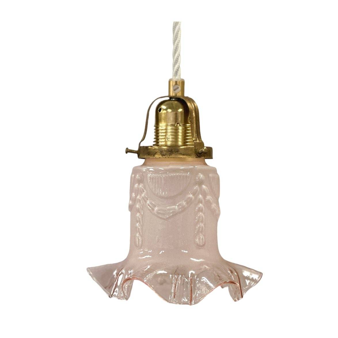 Maj fönsterlampa, ljusrosa