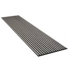 Acupanel  2400x600 Eg Grå Ubehandlet  Sort MDF - Sort Filt FSC 70% Mix - Akustikpanel