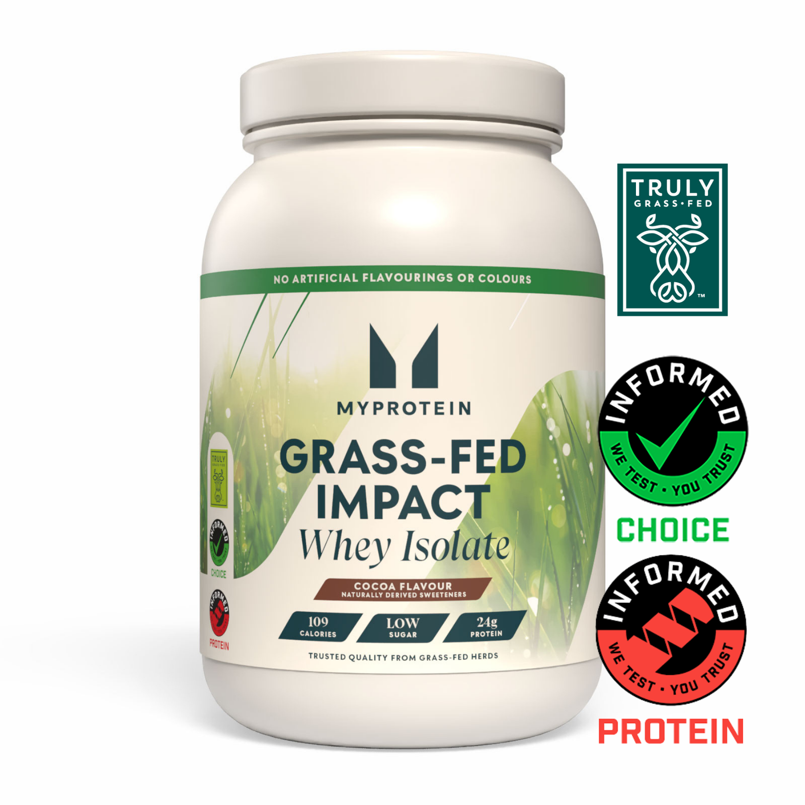 Grass-Fed Impact Whey Isolate - 1kg - Cocoa (naturally derived sweeteners)