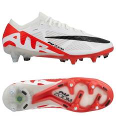 Nike Air Zoom Mercurial Vapor 15 Elite SG-PRO Anti-Clog Ready - Röd/Vit/Svart - Soft Ground (SG) - ['Vit'] (38½)