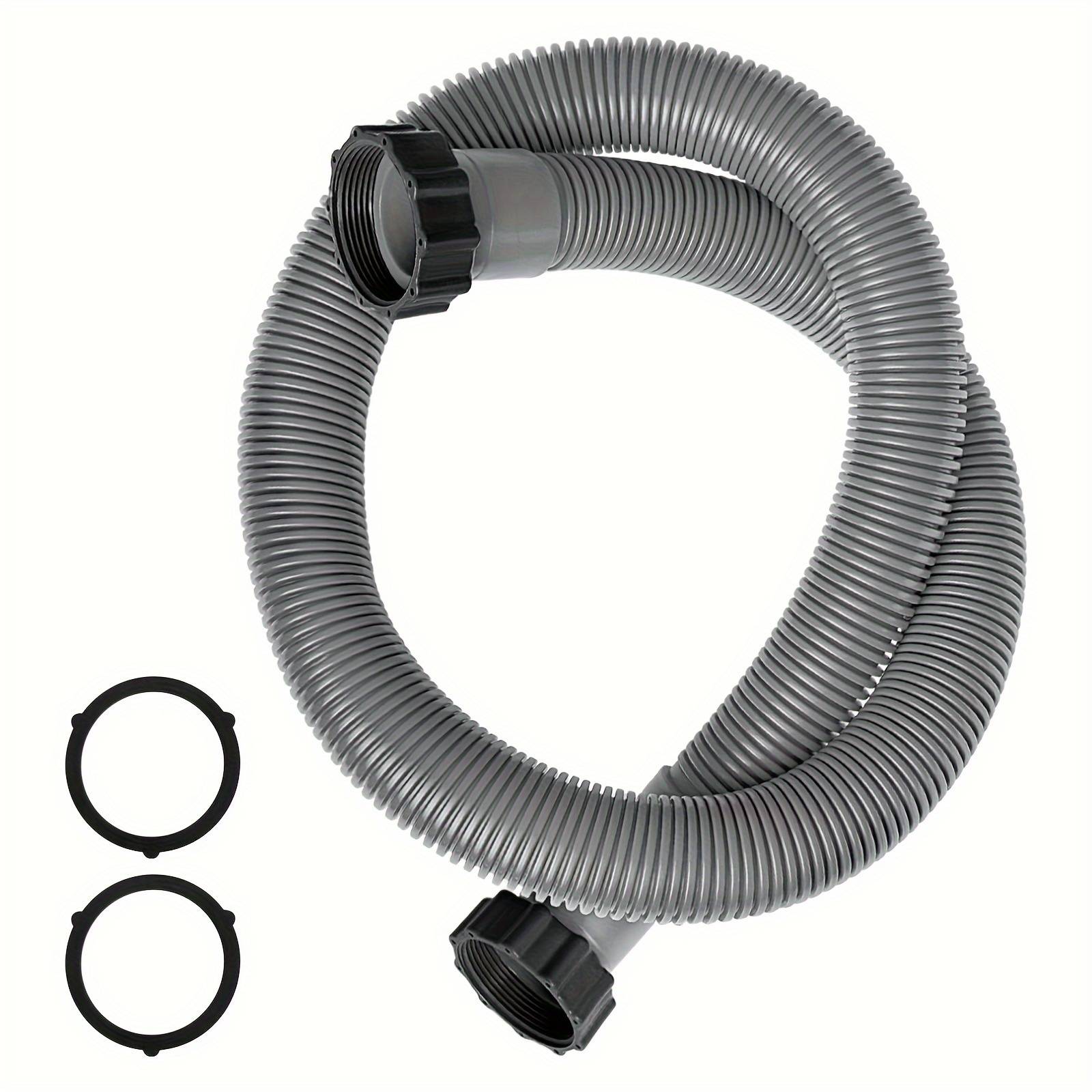 1 Pack Gray Pool Pump Hose, 1.5 Inch Diameter 29060e Above Ground Pool Pump Hose, For Intexx Filter Pumps, Sand Filters, And Saltwater Systems 59 Inch Long Accessory Hose
