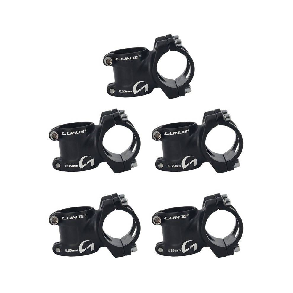5X LUNJE Bike Stem Mountain Bike Stem Short Handlebar Stem for Most Bicycle Road Bike MTB BMX Bicycle Handlebar Extende
