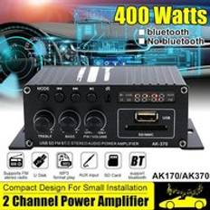 Ak380/ak370/ak170 800w effektförstärkare ljud karaoke hemmabioförstärkare 2 kanals bluetooth klass d förstärkare usb sd aux