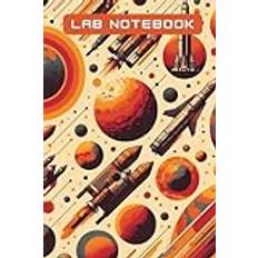 Lab Notebook: Unlock the Cosmos: Research Journal - Retro Space Design - 6" x 9" - 120 Lined Pages