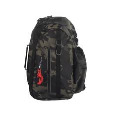 Fishing Tackle Storage Bag with Rod Holder Reflective Strip Fishing Shoulder Bag Cross Body Sling