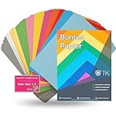120x färgat papper 110 g/m² papper lera papper färgat papper 120 g/m² - A4 kopieringspapper skrivarpapper färgat - för pyssel och design - pysselpapper lera kartong
