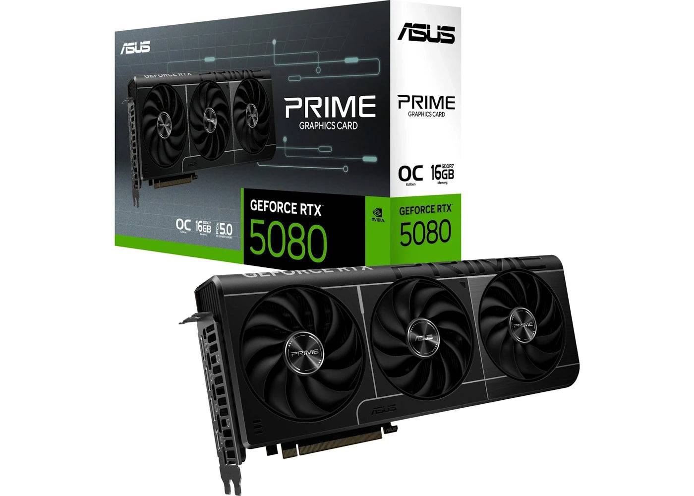 NVIDIA ASUS GeForce RTX 5080 PRIME OC 90YV0LX0-M0NA00 - One Size (One Size)