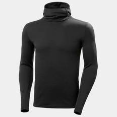 Helly Hansen Men's LIFA® Merino Midweight 2-in-1 Base Layer Hoodie Skiundertøj Herre, Black / XL