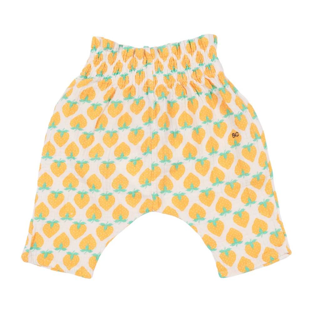 Bobo Choses Pantalone all over Strawberry - Kids - unisex - Gul - 80 CM - Bomuld