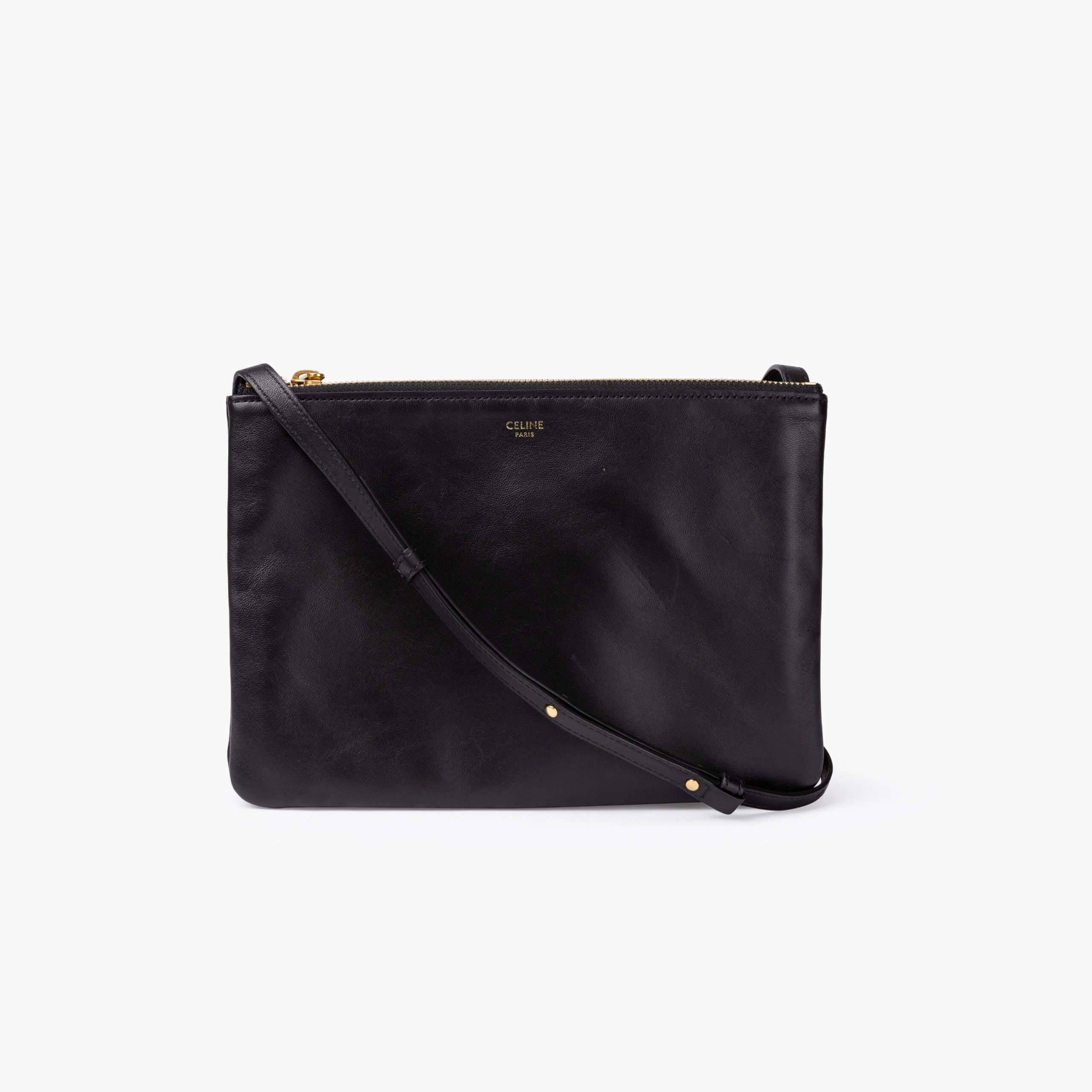 CÉLINE Large Trio Bag - Black - One Size