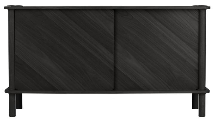 Italic Black Oak - 2 dörrar trä Sideboard