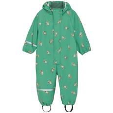CeLaVi Regndragt m. Fleece - PU - Green Spruce - CeLaVi - 90 - Regndragt