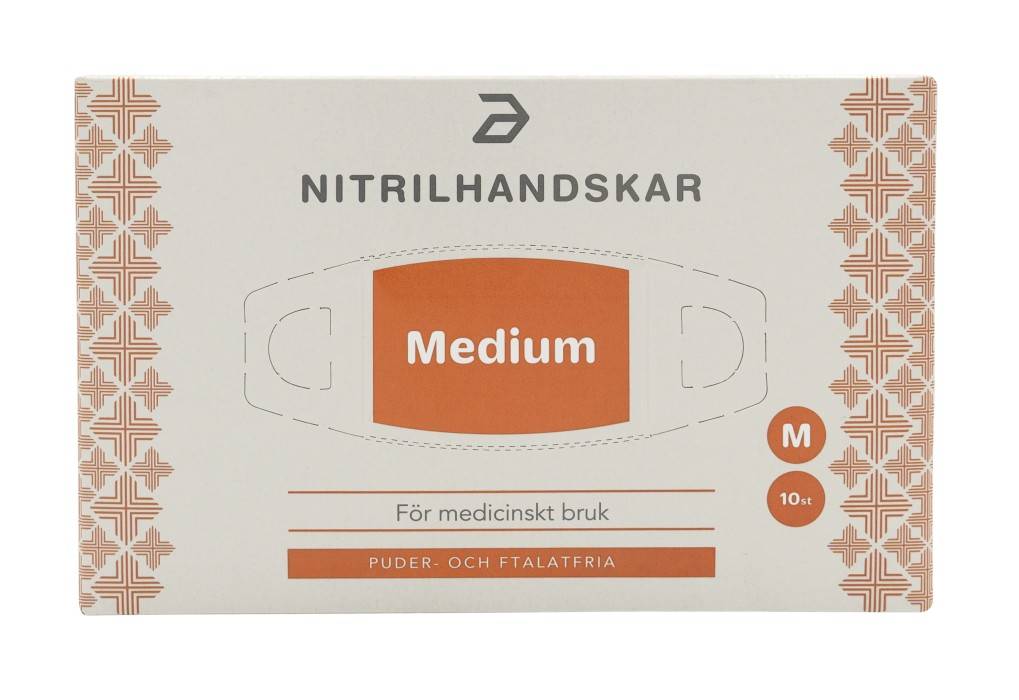Apotea Nitrilhandskar Blå Medium 10-pack