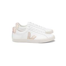 Esplar Logo Leather Trainers - Extra White