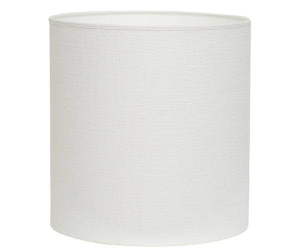 Hallbergs Linen lampeskærm - hvid - 26x25