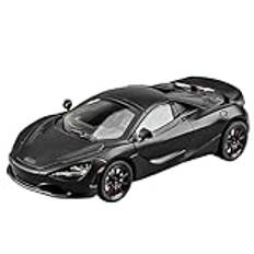 BEPHON För McLaren 720S 1:24 legering sportbilmodell formgjuten metall leksaker fordon billjud samlarobjekt billeksaker gåvor leksaksbilar (färg: Svart)