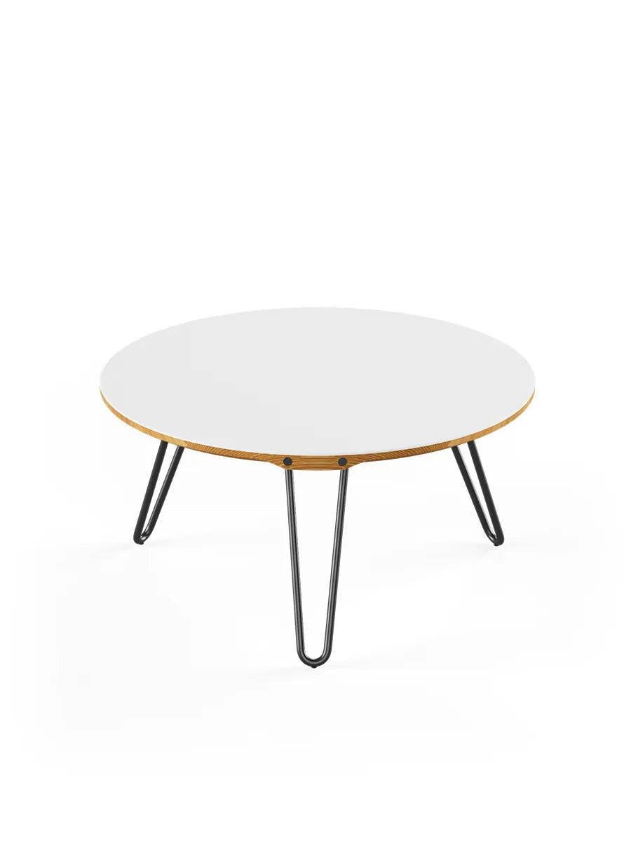 AK1811 Sidebord fra Naver Collection Eg olie / H: 30 cm / Sort pulverlakeret - Jacobsen Plus
