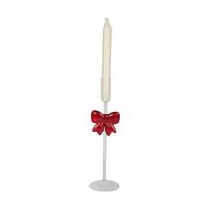 Casa Christmas Lysestage - H 27,5 cm - Glas - Klar