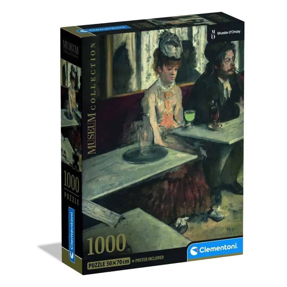 Art Degas In a Café 1000 bitars kompakt pussel Clementoni