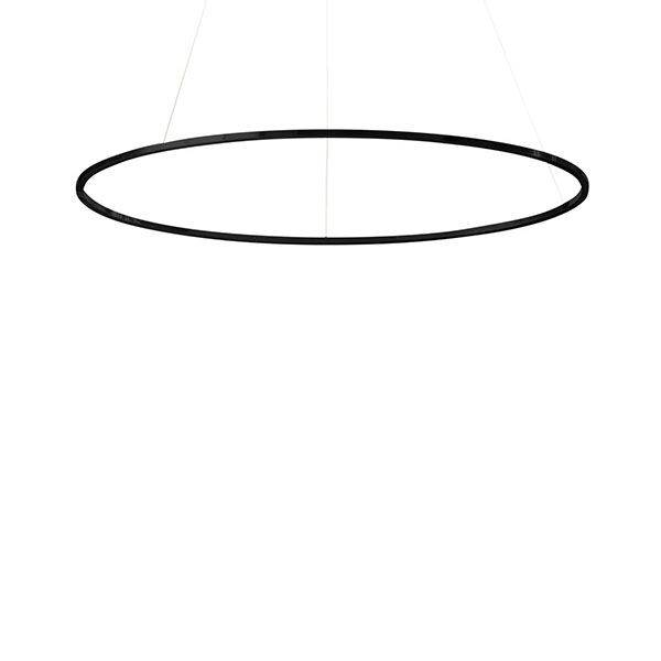Ellisse Major Pendel Oval Sort/Hvid Uplight 3000k