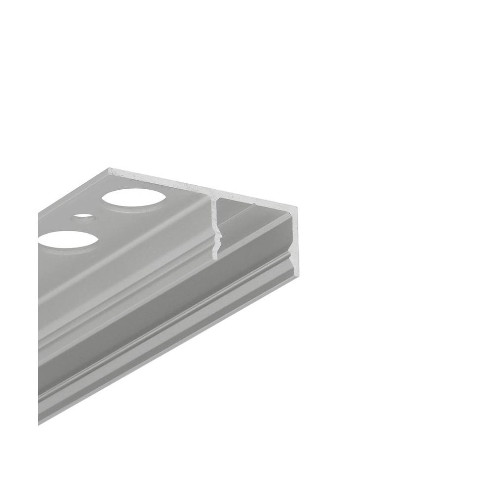 1m aluprofil UNI-TILE12 180DEG C PLUS - Anodiserad, kakelprofil, LED-skena
