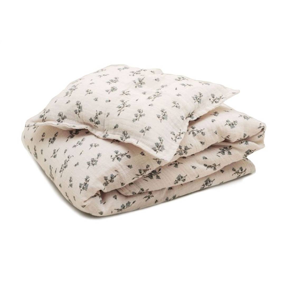 garbo&friends Muslin Junior Påslakan Set 100 x 130 SE Bluebell Bluebell One Size Krämfärgad One Size Pojkar, Flickor