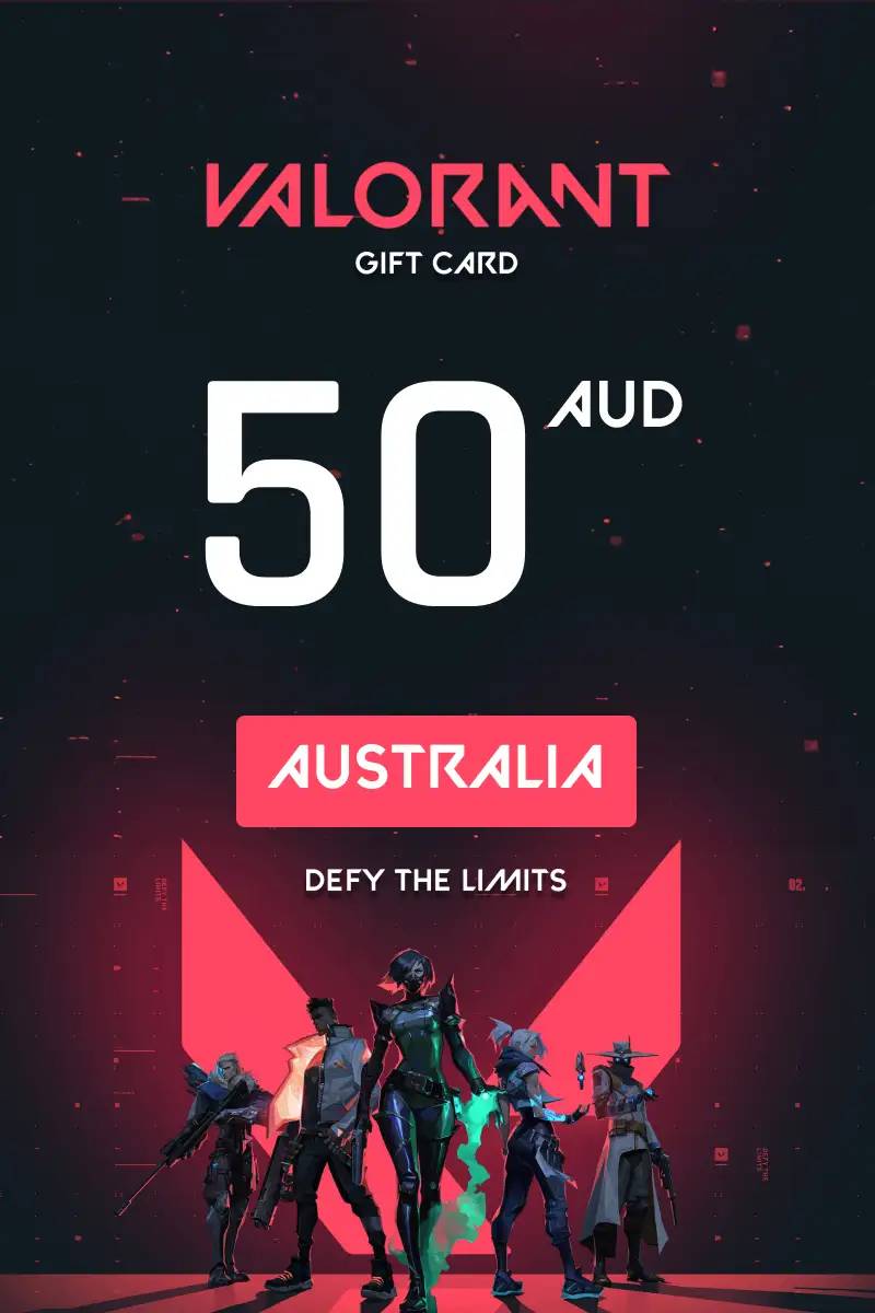 Valorant $50 AUD Gift Card (AU) - Digital Code.